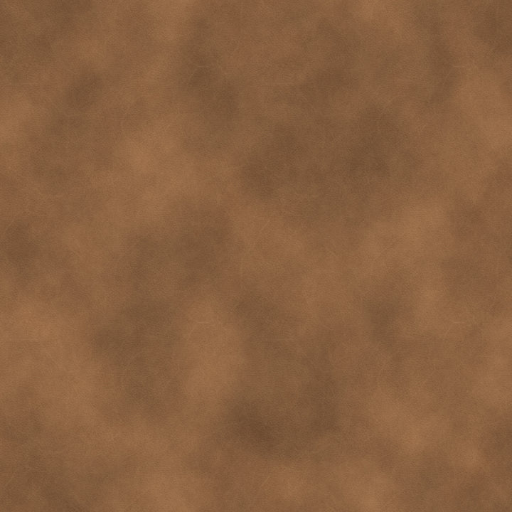 Genuine Leather Round Floral Pouf Ottoman