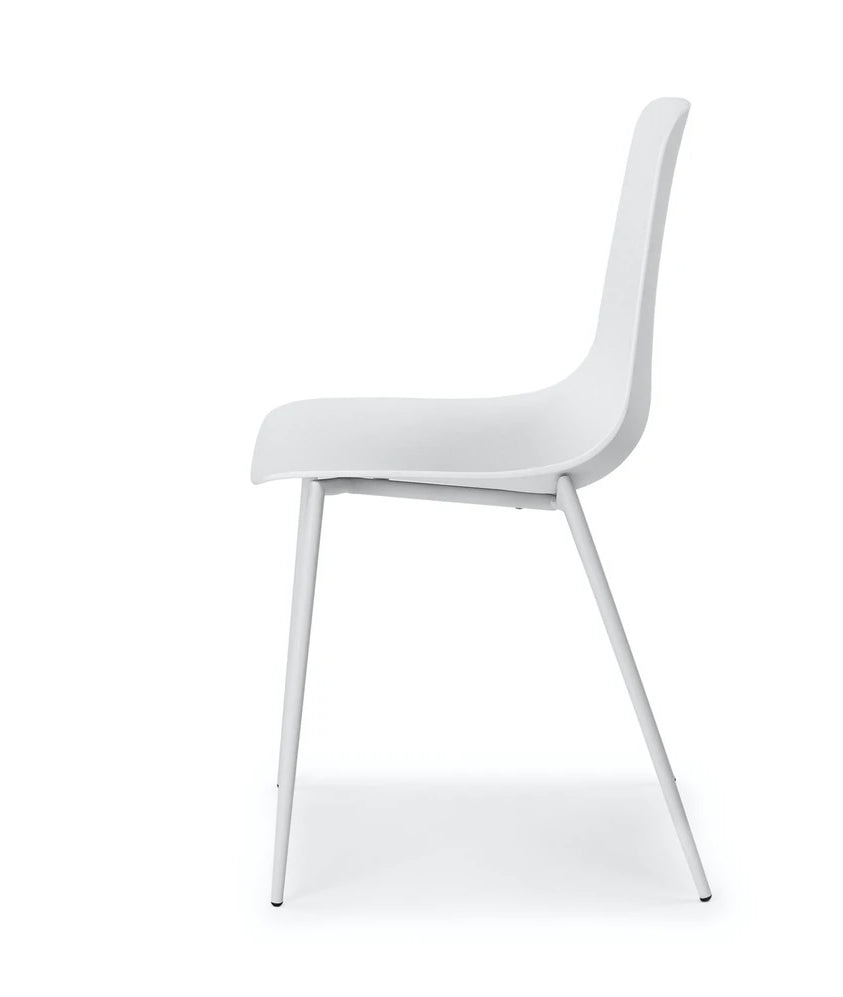 Svelti Pure White Dining Chair Set Of 2