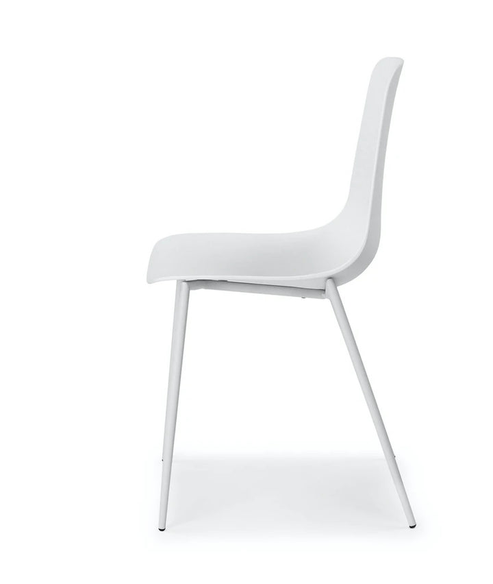 Svelti Pure White Dining Chair Set Of 2