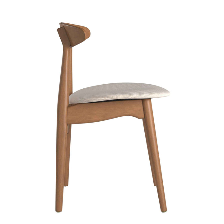 Gallman Fabric Solid Back Side Chair-Set of 2