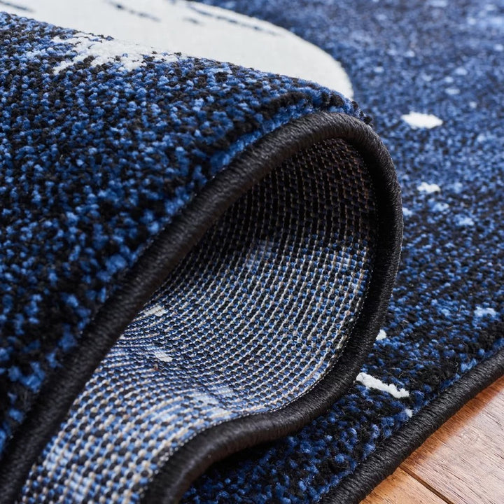 Baillie Dark Blue or Light Blue Area Rug-8'x8'