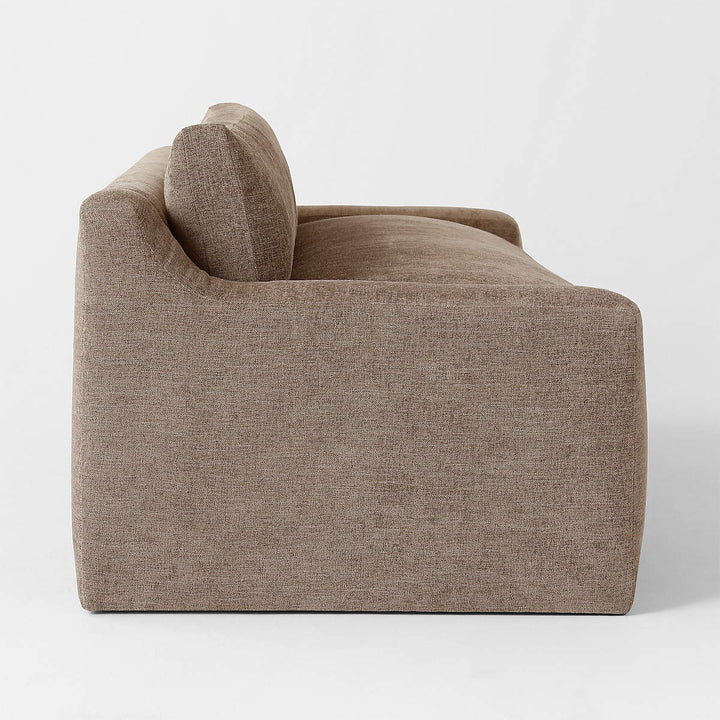 Durant Light Brown Performance Fabric Sofa