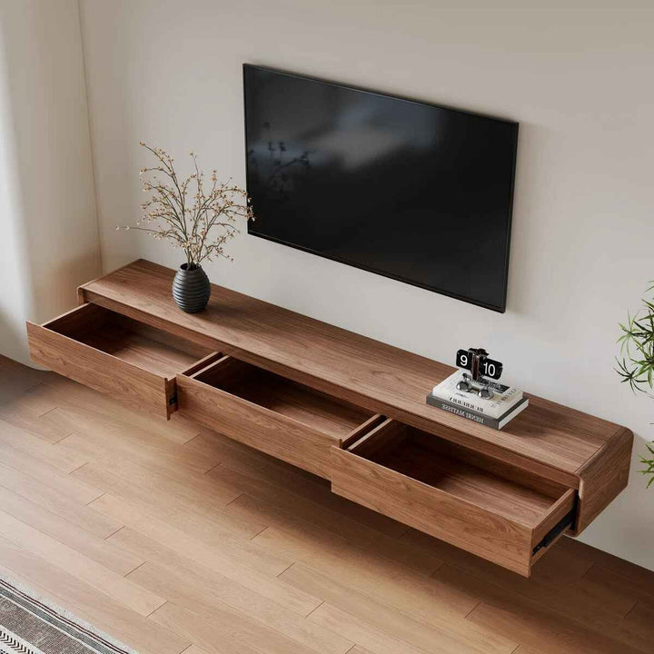 Modern Floating TV Stand Wall Mounted Media Console with Storage