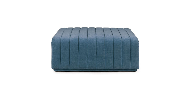 Sefto Saltwater Blue Ottoman