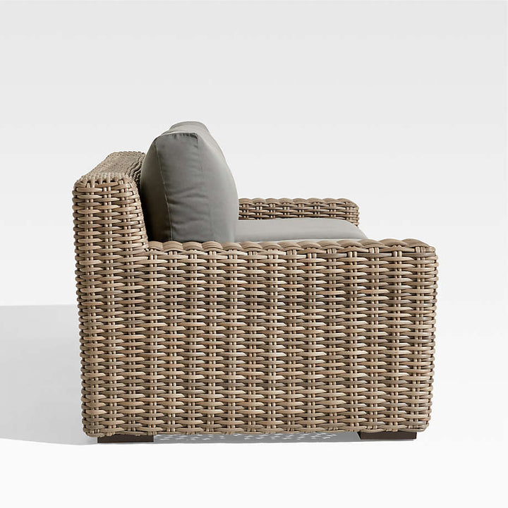 ABACO OUTDOOR SOFA WITH GRAPHITE SUNBRELLA