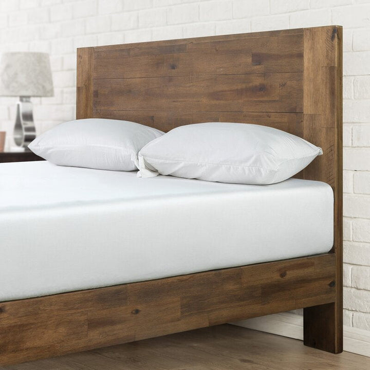 Kira Solid Wood Low Profile Platform Bed-Queen
