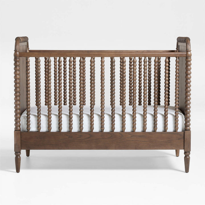 Jenny Lind Heirloom Deep Brown Wood Convertible Baby Crib