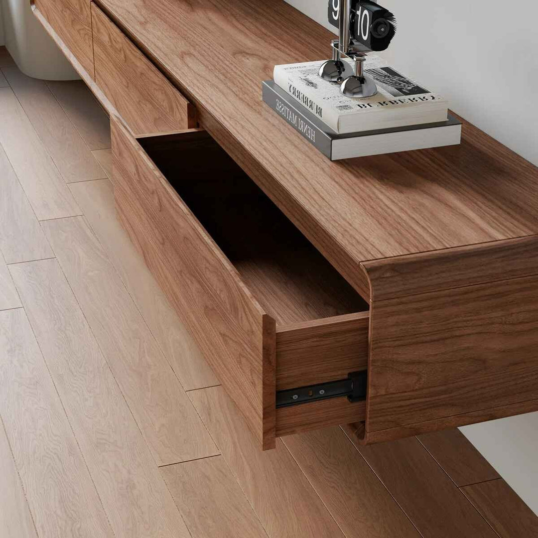 Modern Floating TV Stand Wall Mounted Media Console with Storage