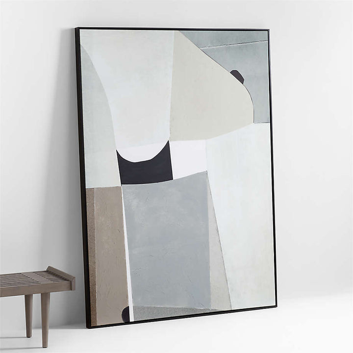 Composition of Neutrals Print With Frame-75"x55"