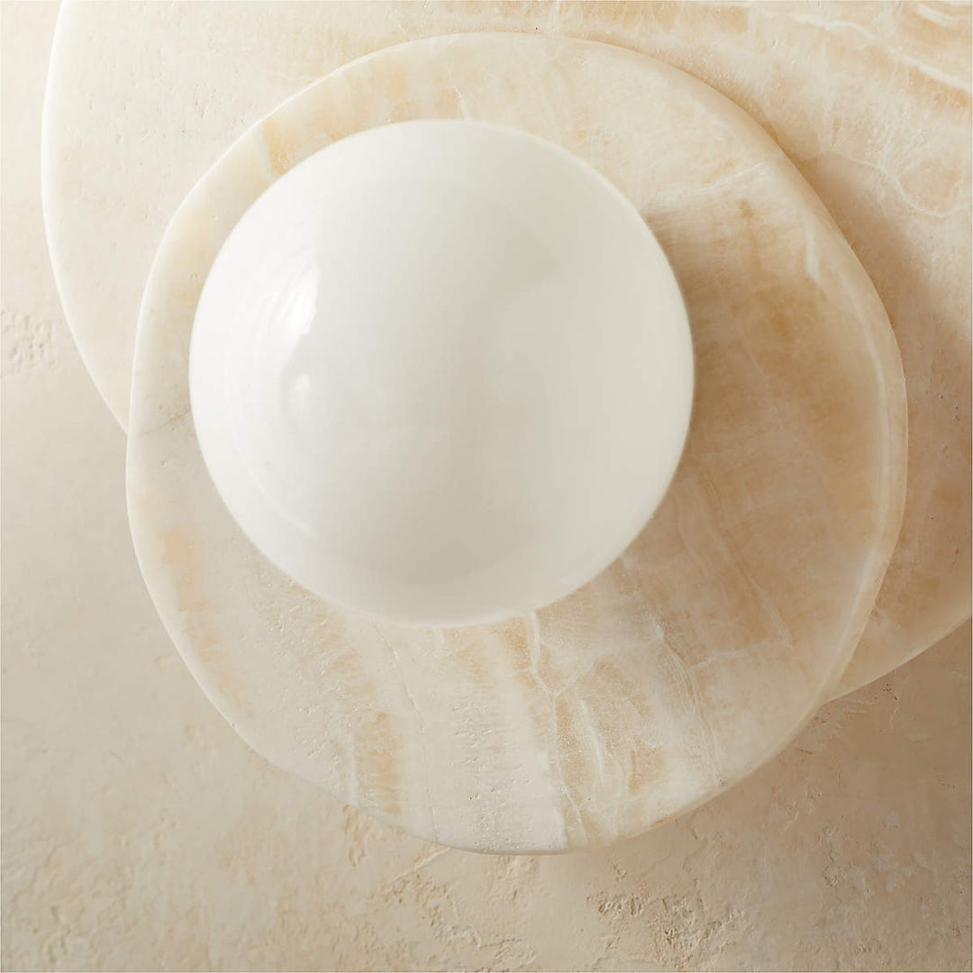 Astr White Onyx Wall Sconce