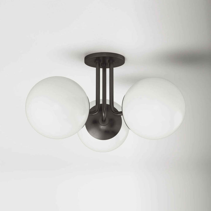 Luna Glass Semi Flush Mount