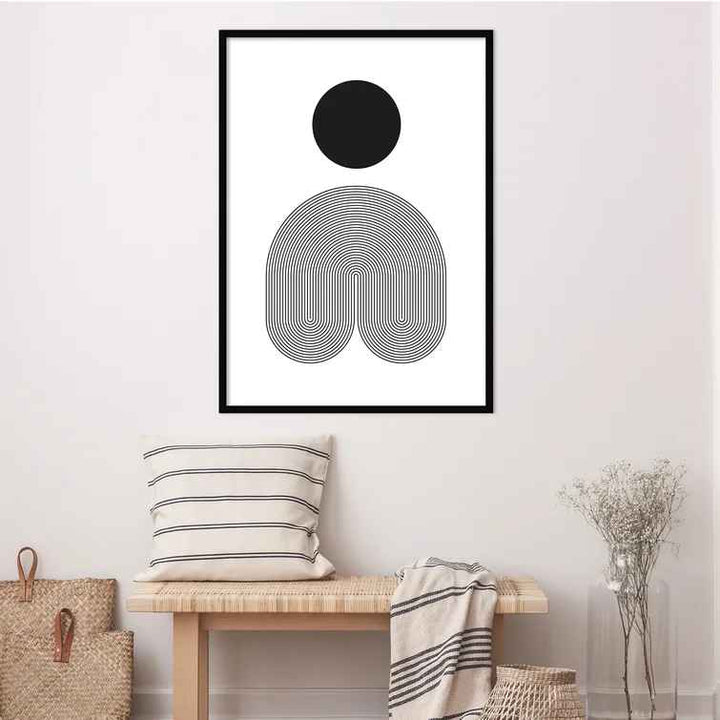 No by Simon West with Frame-42.25"x30.25"