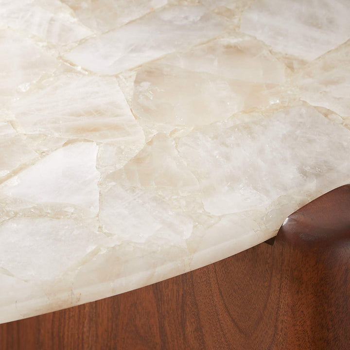 SANTORO WHITE QUARTZ COFFEE TABLE