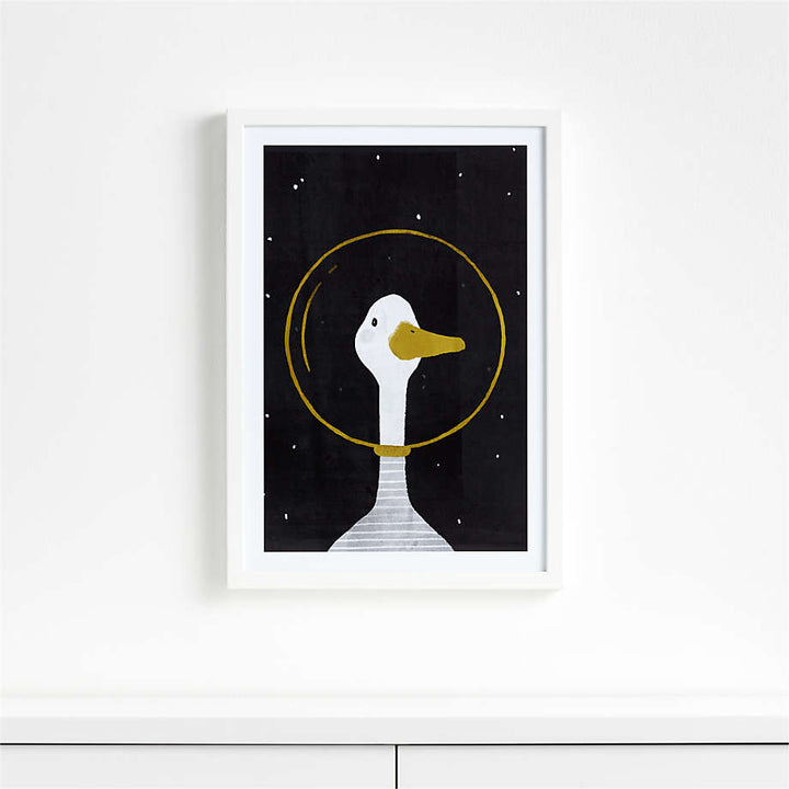 Space Goose Wall Art With Frame