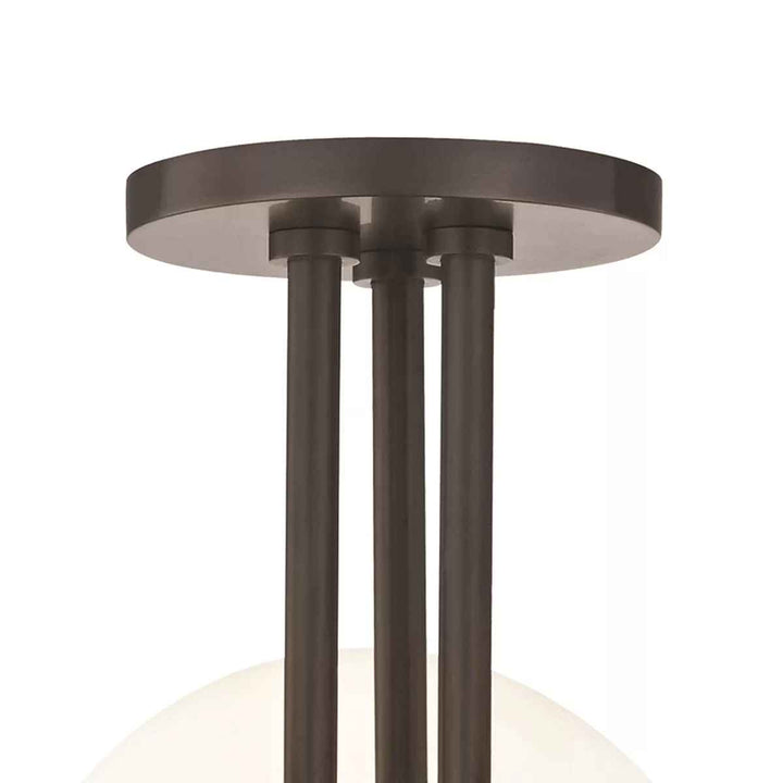 Luna Glass Semi Flush Mount