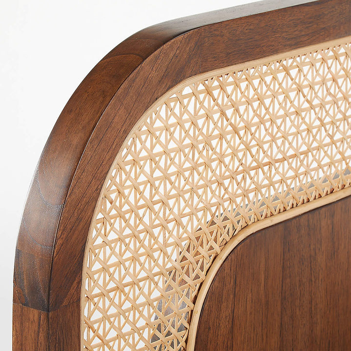 NADI WOOD AND CANE KING BED