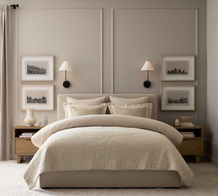Belgian Flax Linen Handcrafted Quilt-Twin