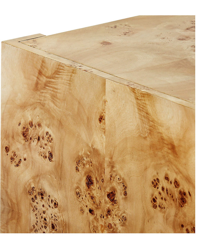 NicheI Burl Wood Console Table