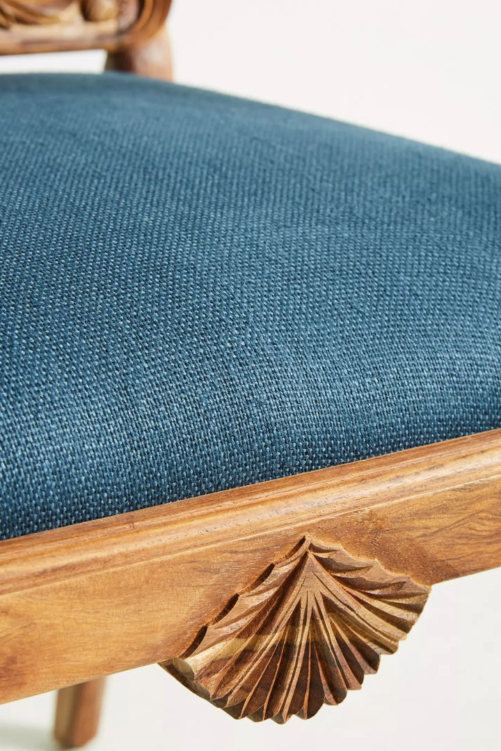 Handcarved Menagerie Deer Armchair