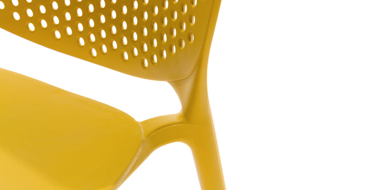 Dot Sun Yellow Dining Chair Set Of 2