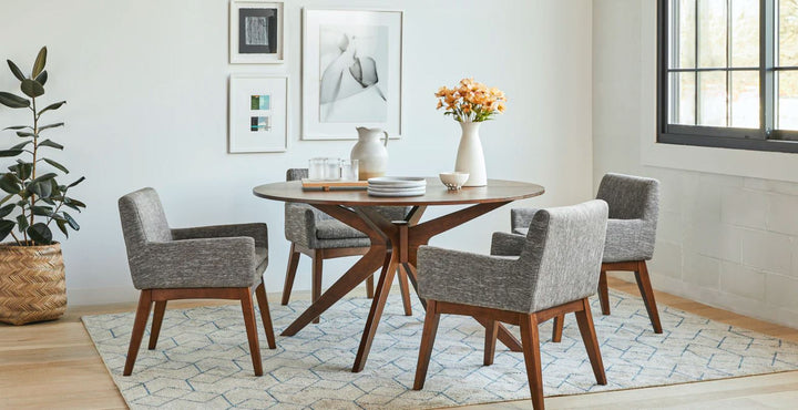 Chanel Volcanic Gray Dining Armchair Set Of 2