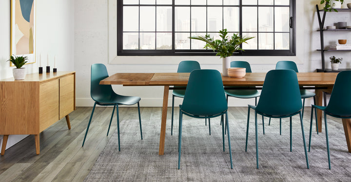 Svelti Deep Cove Teal Dining Chair Set Of 2