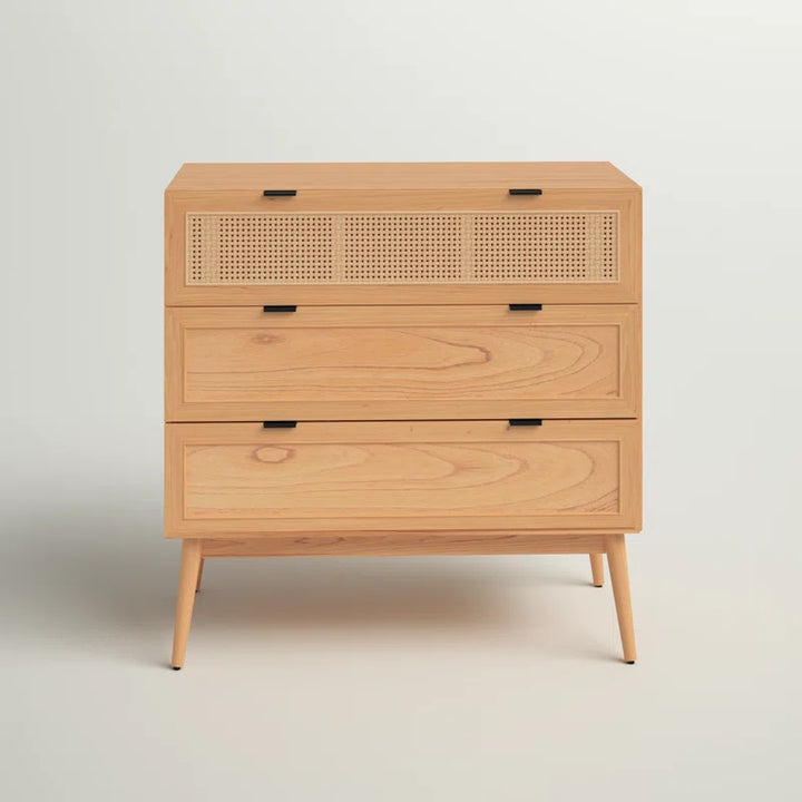 Elidge Rattan 3 Drawer Chest