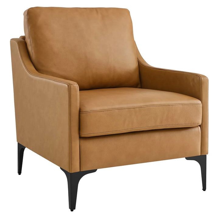 Lancor Leather Armchair Tan