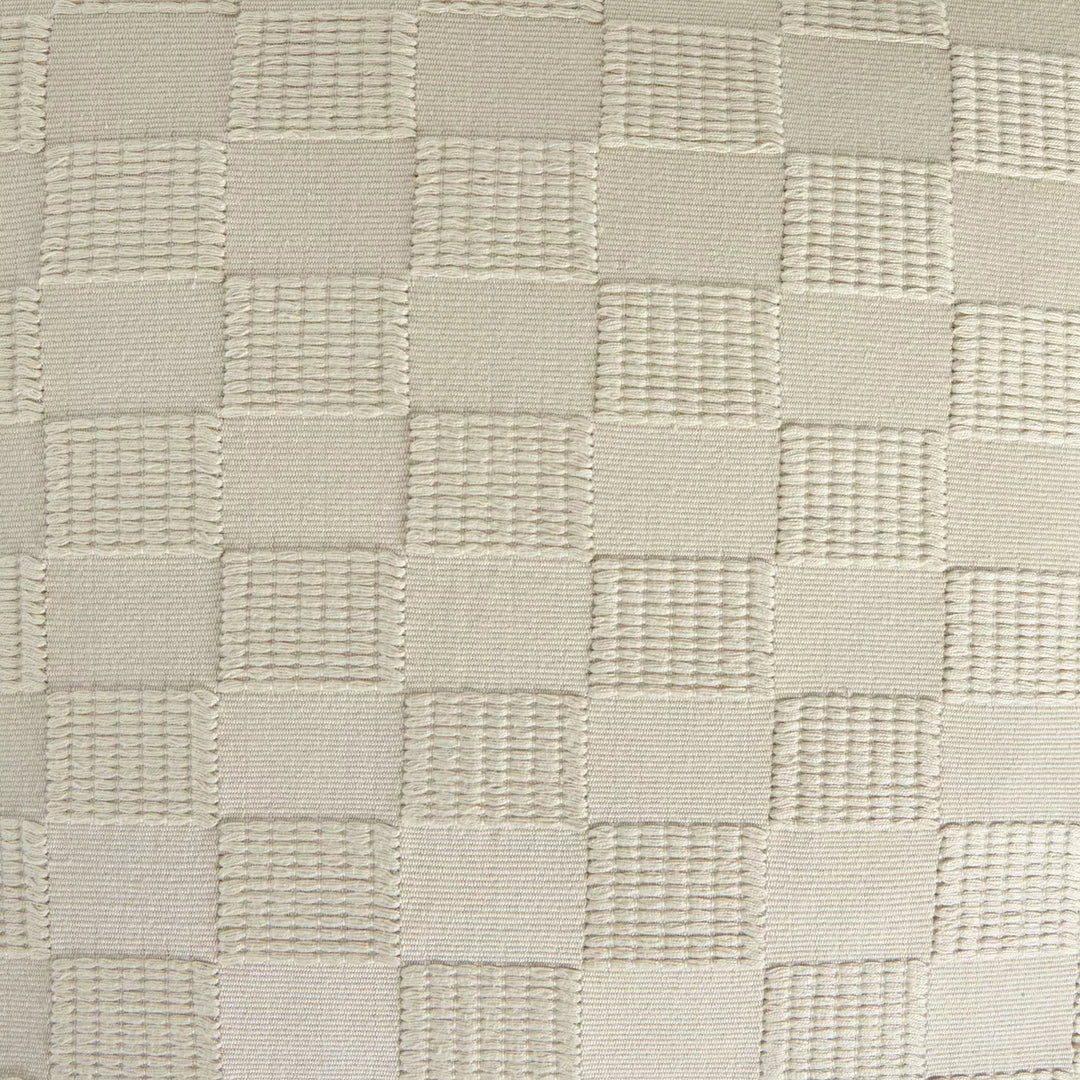 Ivory Checks Handwoven Pillow