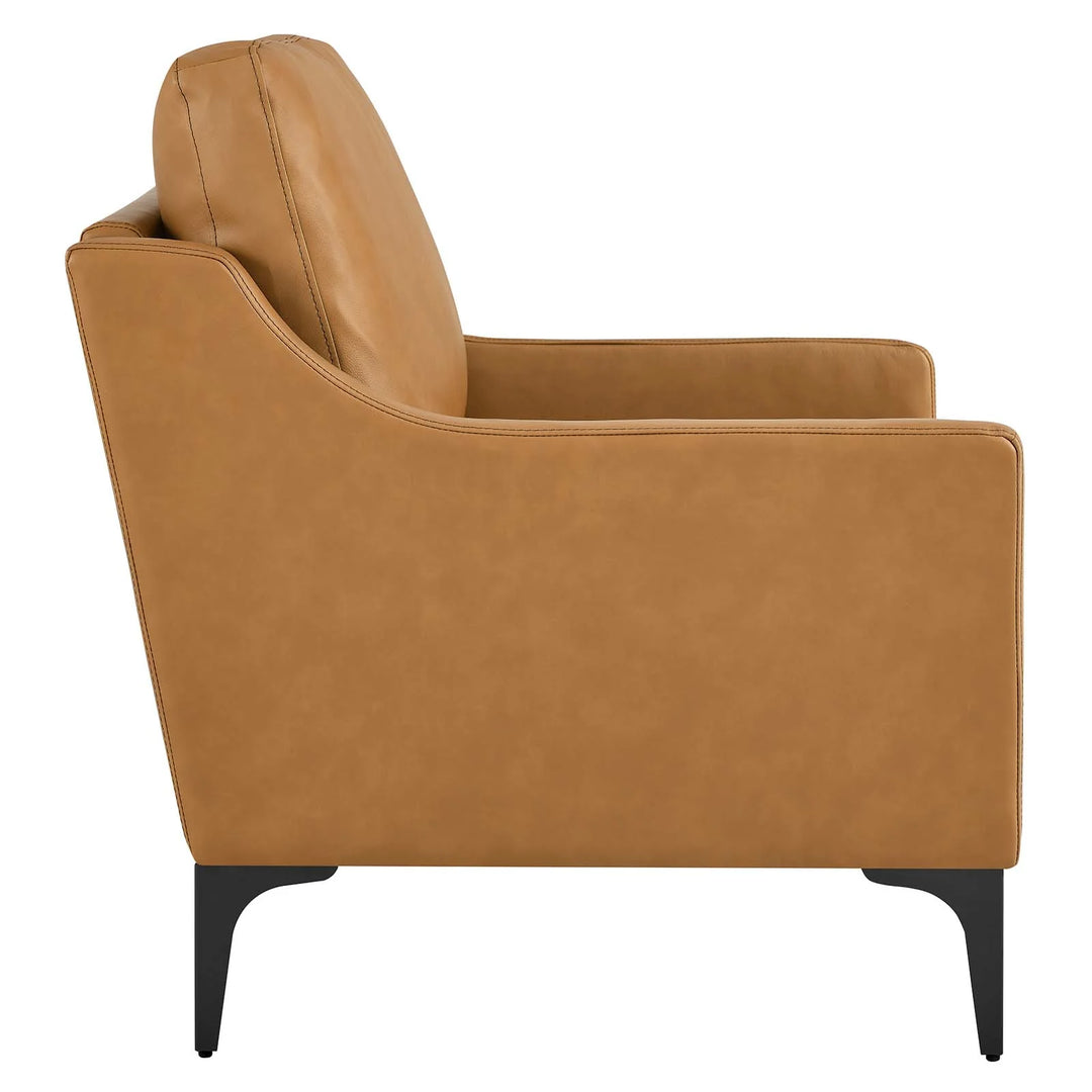Lancor Leather Armchair Tan