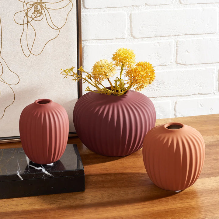 Handmade Ceramic Table Vase (Set of 3) By Ivy Bronx