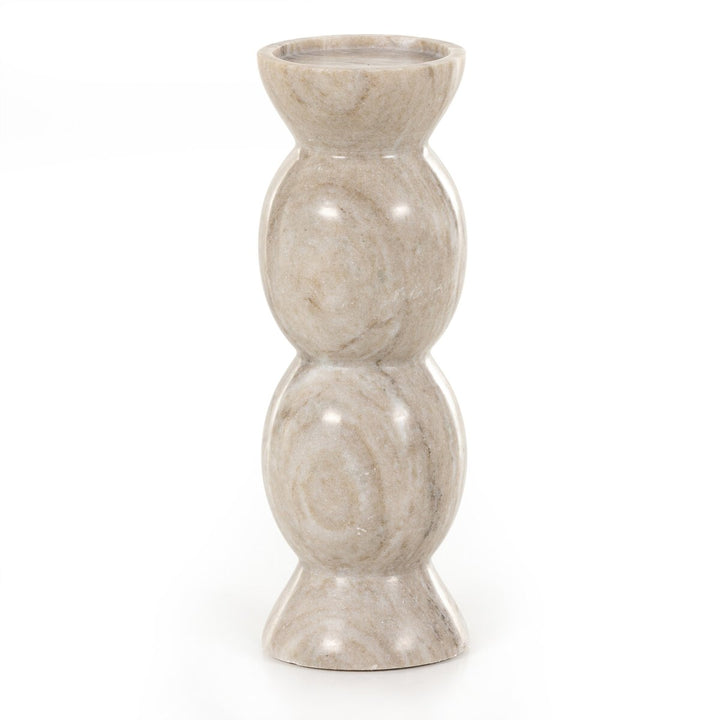 Elevated Stone Candle Holders Set of 2