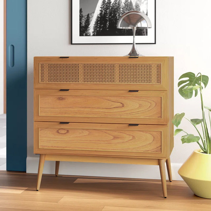 Elidge Rattan 3 Drawer Chest