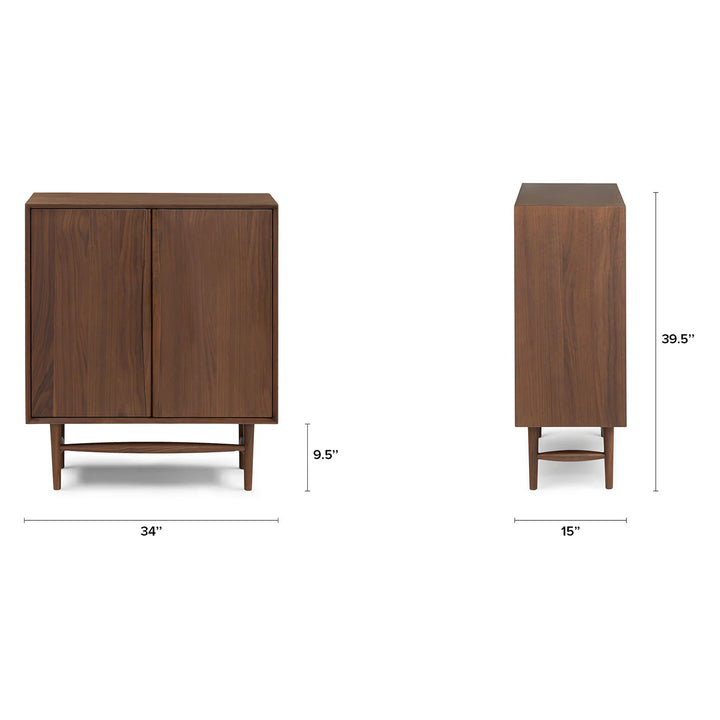 Lenia Walnut Cabinet