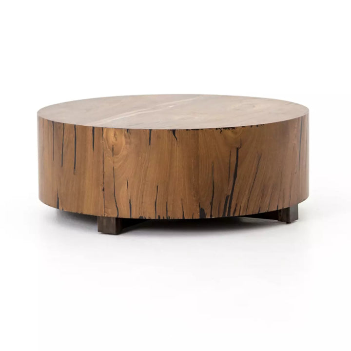 Dillon Natural Yukas Round Wood Coffee Table