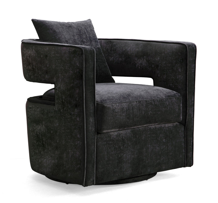 Hudson Black Swivel Chair