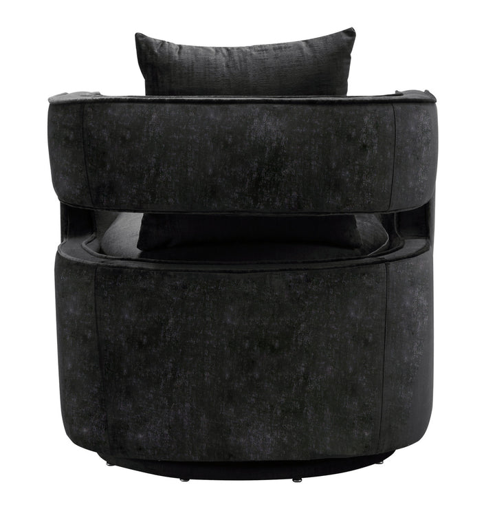 Hudson Black Swivel Chair