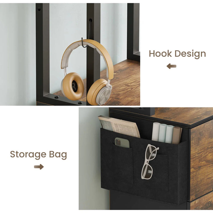 2 Drawer File Cabinet with Lock