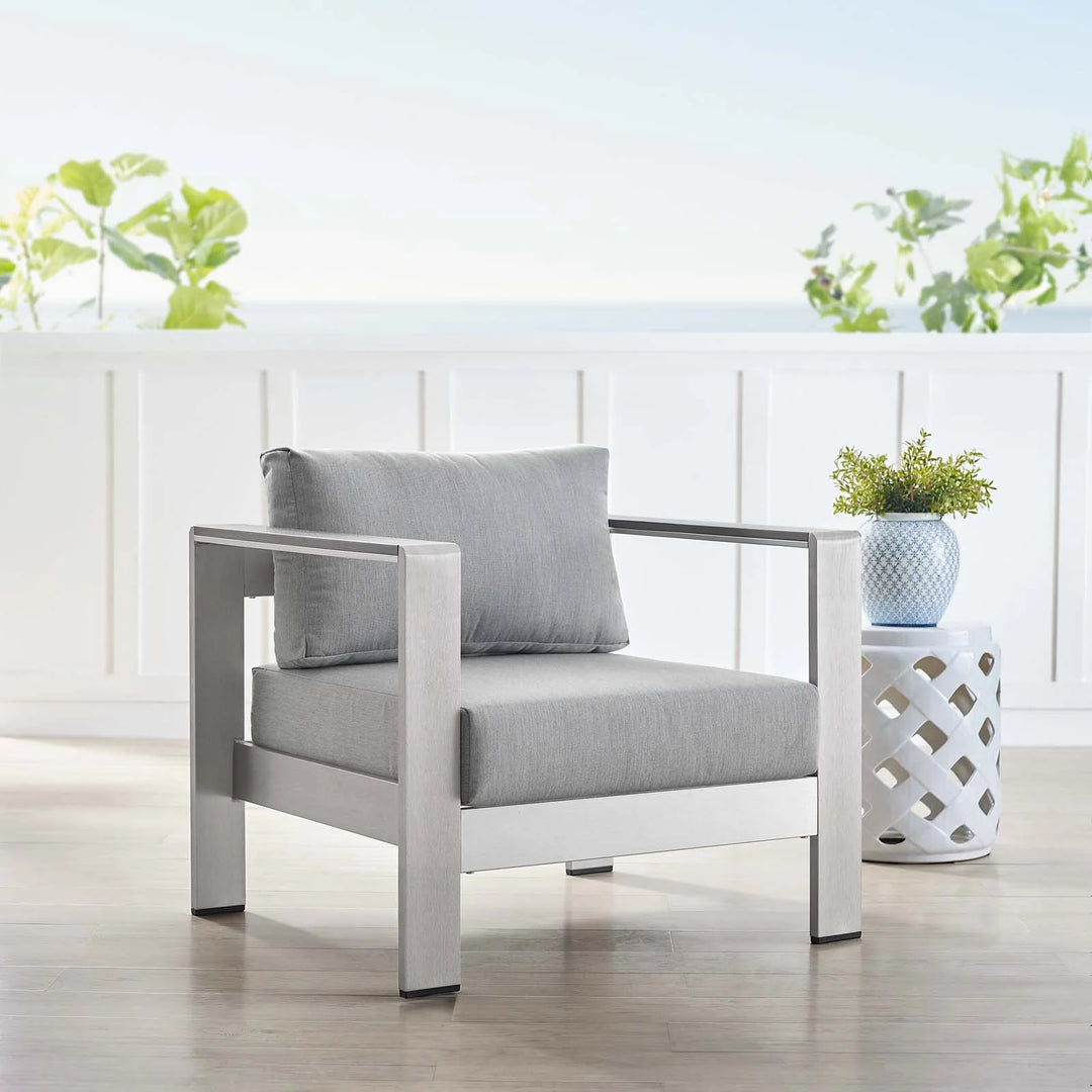 Rohe Outdoor Patio Aluminum Armchair