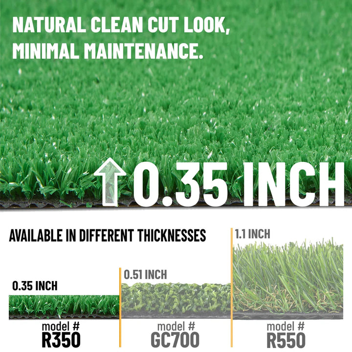 Ottomanson Forest Collection Artificial Turf Flooring, 7''10'''' X 13''1'''', Green