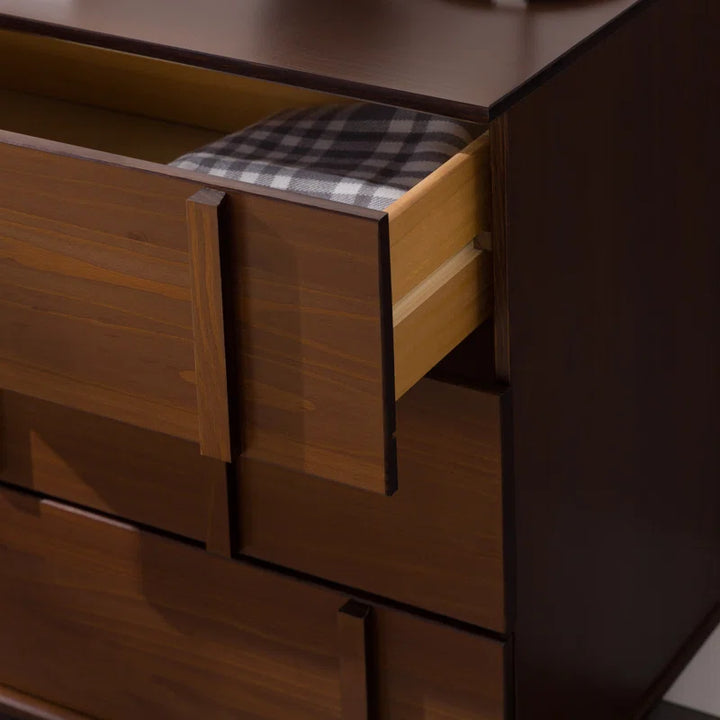 Aleyana Solid Wood 6-Drawer Double Dresser