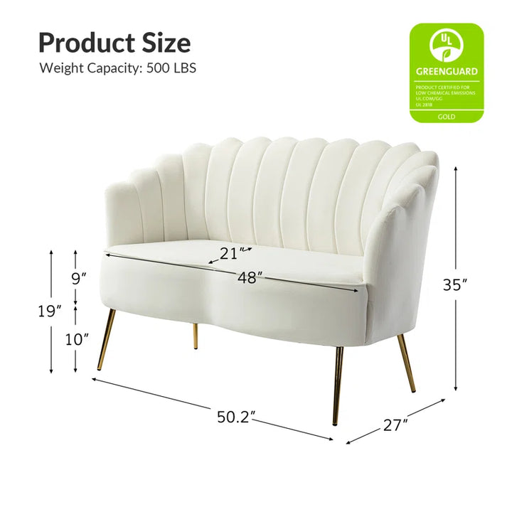 Hendrix 50.2'' Velvet Loveseat