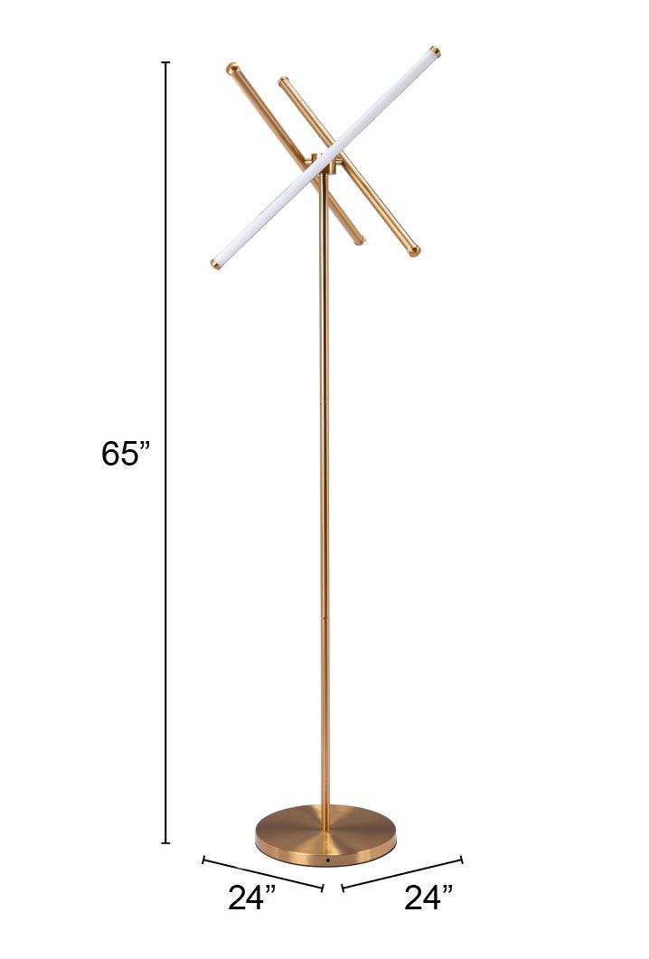 Grandin Brass Floor Lamp