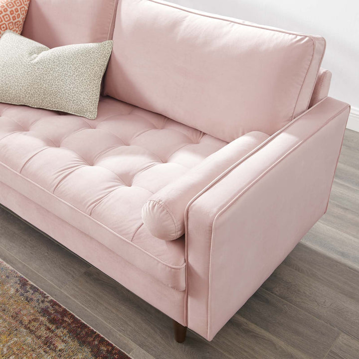 Alvour Performance Velvet Sofa - Pink