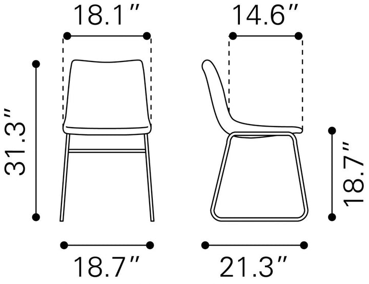 Sentrene Espresso Dining Chair