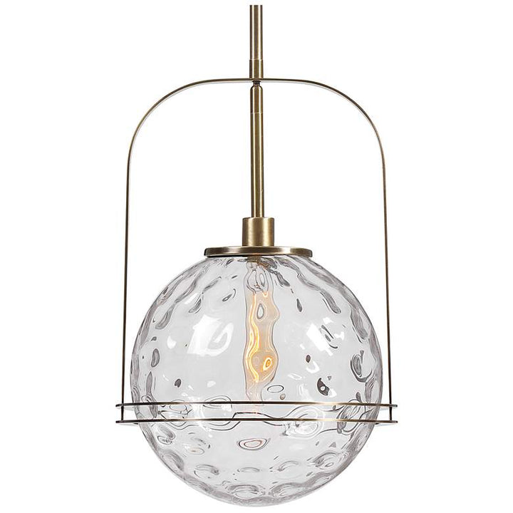 Uttermost Mimas Antique Brass Pendant Light