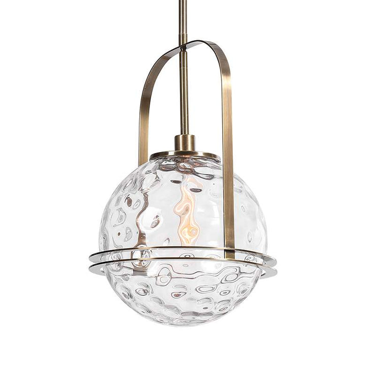 Uttermost Mimas Antique Brass Pendant Light