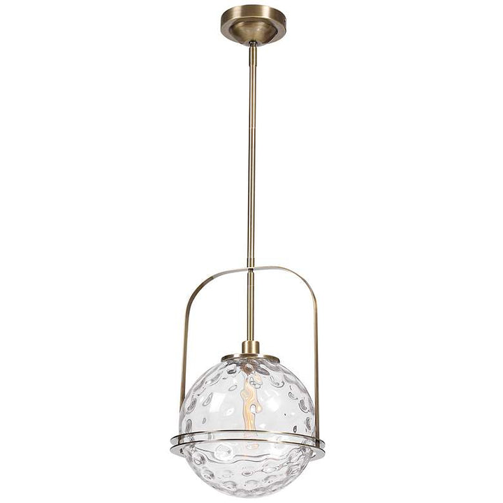 Uttermost Mimas Antique Brass Pendant Light