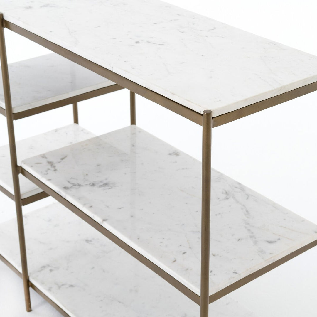 Lilly Console Table in Brass