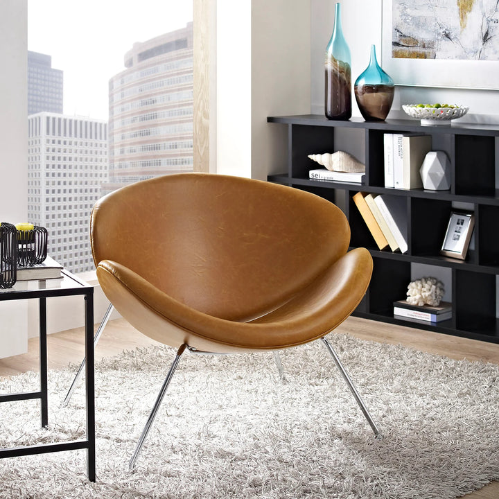 Shelle Vinyl Lounge Chair